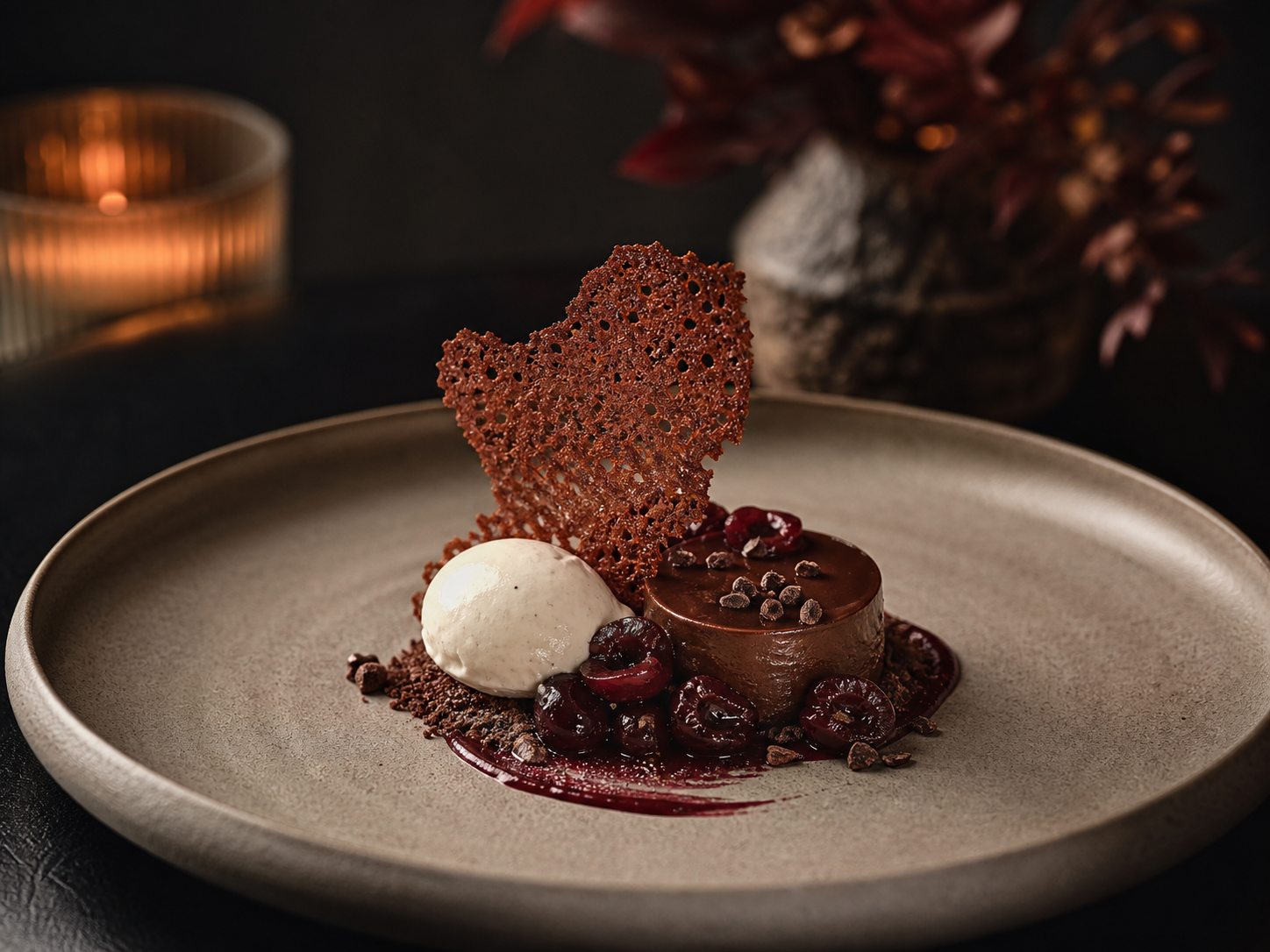 Dessert für die Restaurant-Bildwelt